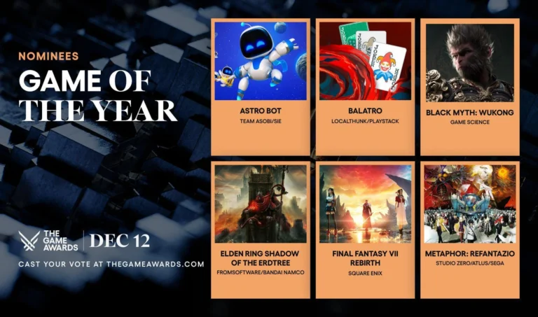 The Game Awards 2024: Complete List of GOTY Nominees and Major Categories